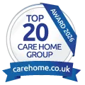 Carewise Homes Ltd carehome.co.uk Top 20 Mid-size Large Care Home Groups 2026 Winner Badge